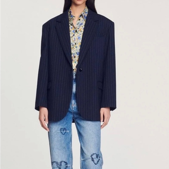 Diane Pinstriped Blazer - Picture 1 of 7